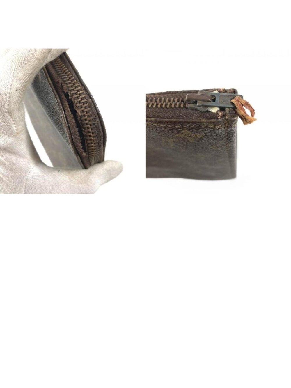 Louis Vuitton Clutch Posh Documan 30 Monogram Canvas Brown - Picture 9 of 9
